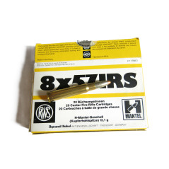 Boite de 20 cartouches Mauser 8 x 57 JRS RWS   12.1 g