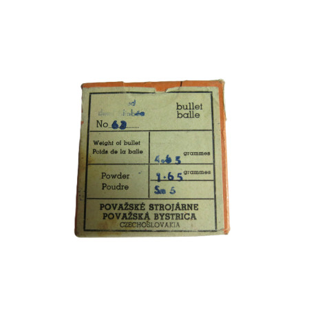 5.6 x 52 R boite de 20 cartouches  calibre 5.6 x 52 R  Tcheque Catégorie C