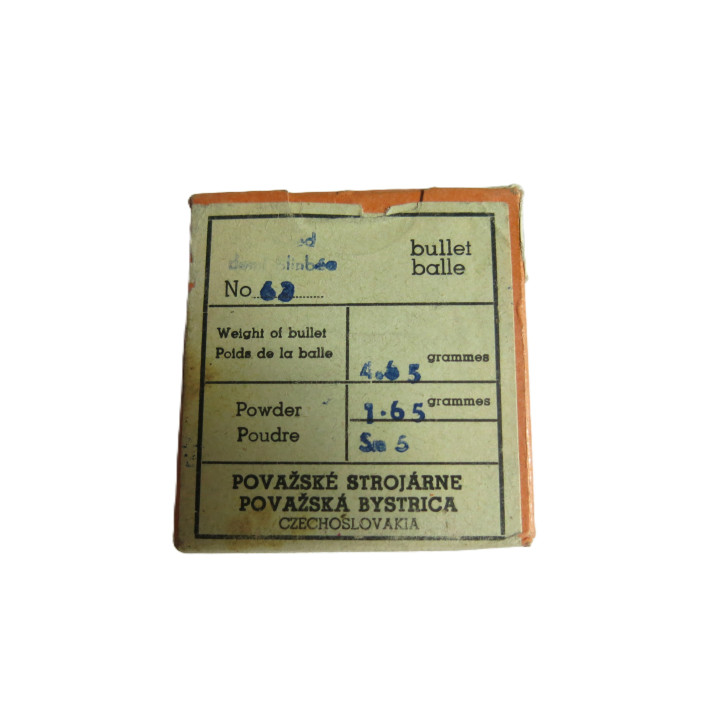 5.6 x 52 R boite de 20 cartouches  calibre 5.6 x 52 R  Tcheque Catégorie C