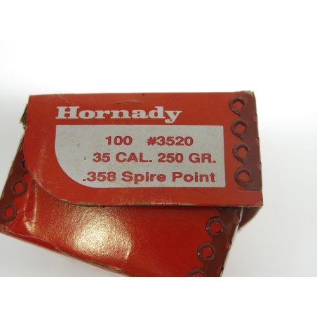 100 Ogives Hornady calibre 35 -358   250 Gr SP categorie C