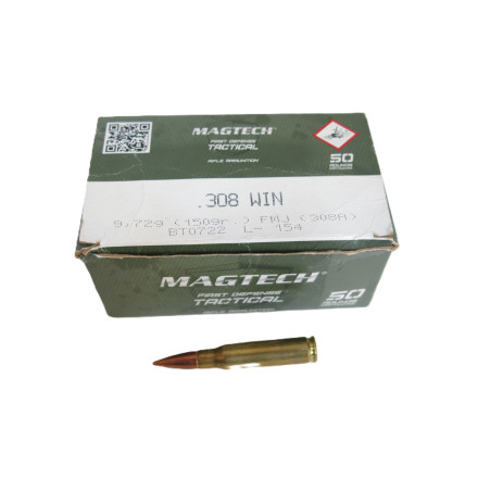 Boite de 18 cartouches Magtech 7.62 x 51- 308 150 Gr Catégorie C