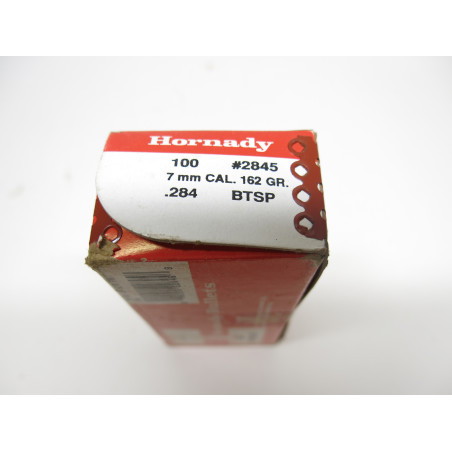 Boite de 100 ogives 7 mm 162 Gr Hornady