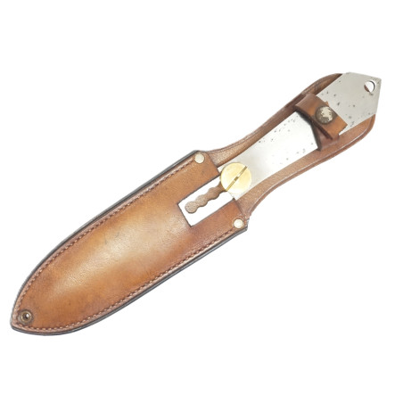 Couteau de lancer evec étui cuir Réf bab44