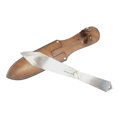 Couteau de lancer evec étui cuir Réf bab44