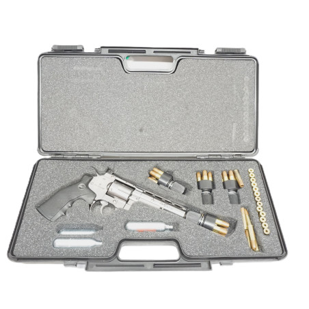 Revolver Dan Wesson ASG 4"  Chrome avec malette et acessoires