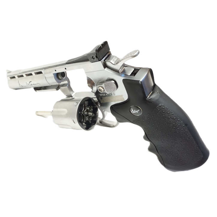 Revolver Dan Wesson ASG 4"  Chrome avec malette et acessoires
