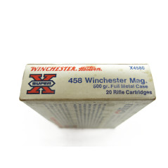 Boite de 20 cartouches 458 Winchester magnum
