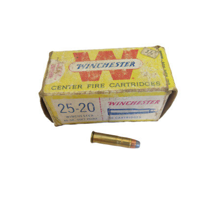 25-20 Winchester boite de 50 cartouches categorie C    85 Gr