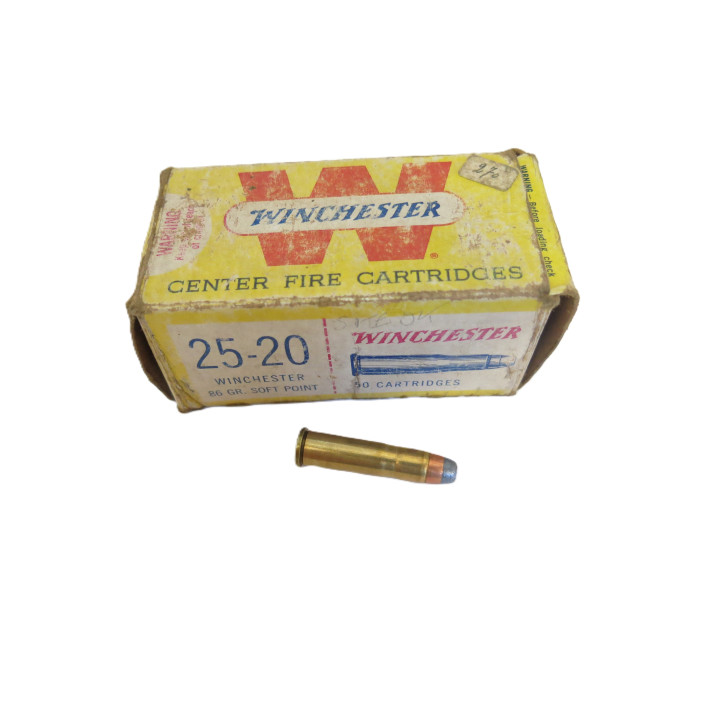 25-20 Winchester boite de 50 cartouches categorie C    85 Gr