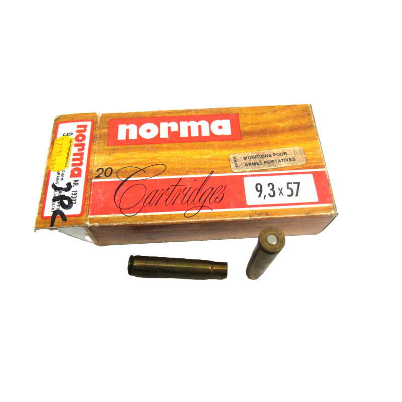 Boite de 20 douilles 9.3 x 57 Norma  categorie C