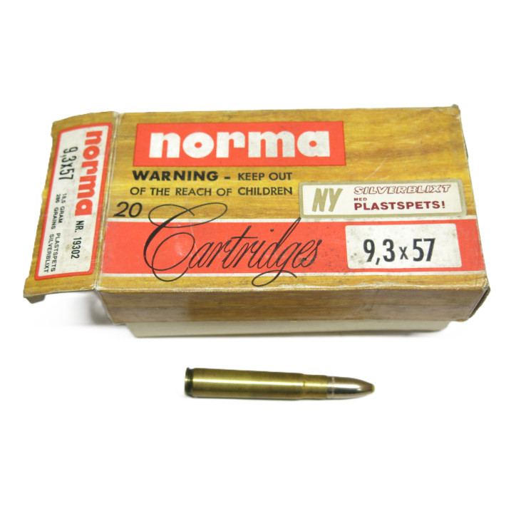 Boite de 20 cartouches  9.3 x 57 Norma  categorie C