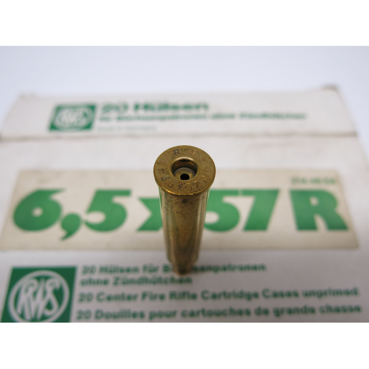 Boite de 20 douilles  6.5 x 57 R  RWS