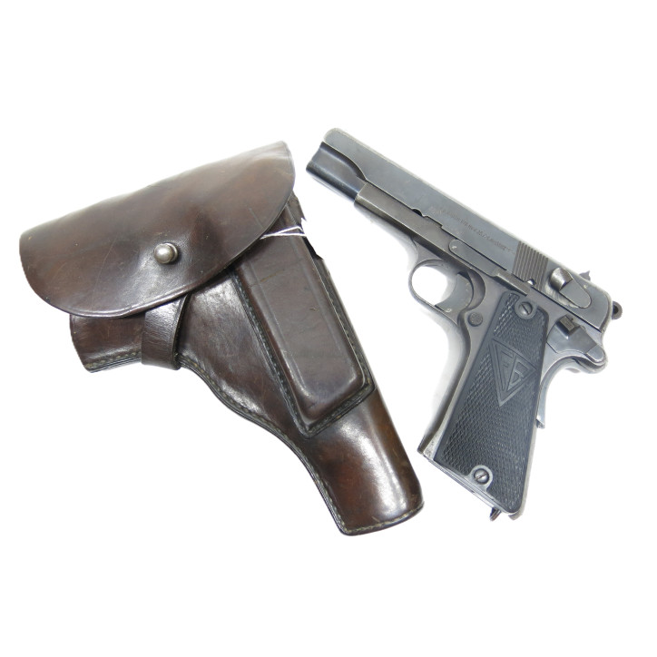 Superbe étui cuir original pistolet Radom Vis 35 modèle Allemand ww2. ref 426