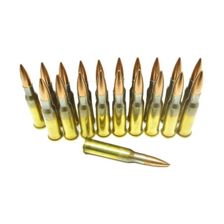 Lot de 20 cartouches neuves 7.62 Mosin Nagant Lapua FMJ