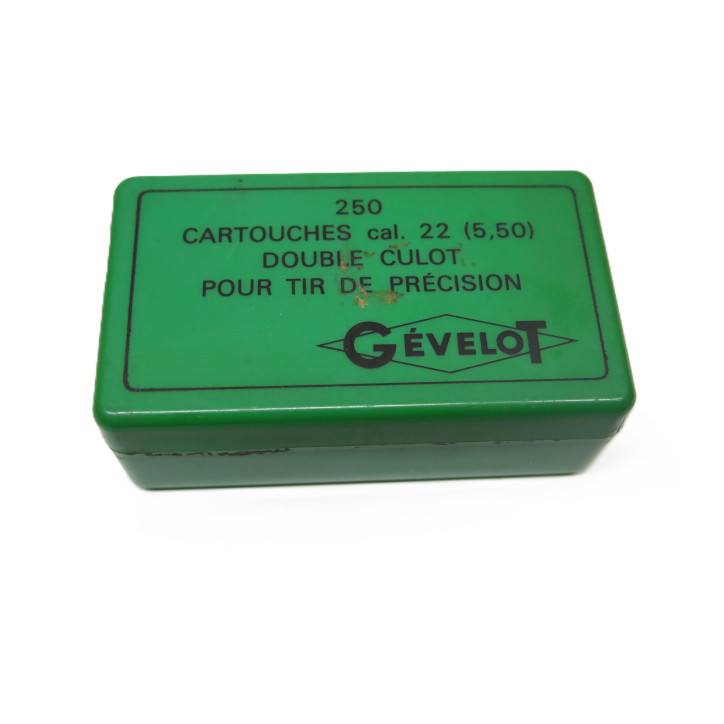 Boite Gevelot 250 balle double culot  calibre 22 tir de precision Catégorie C