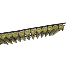 Bande avec cartouches 8 mm Lebel neutralisé  pour Hotchkiss catégorie D