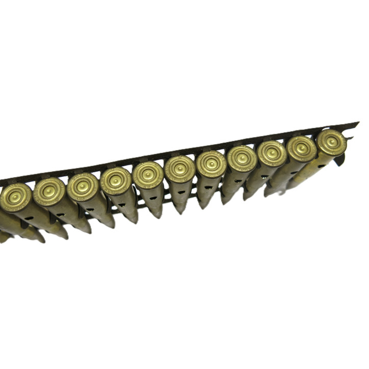 Bande avec cartouches 8 mm Lebel neutralisé  pour Hotchkiss catégorie D