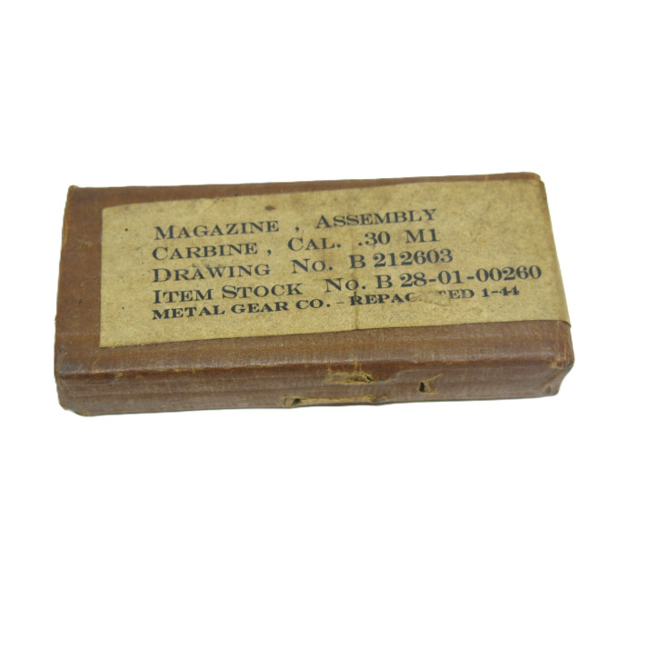 Rare chargeur carabine USM1 emballage de 1944      box A10