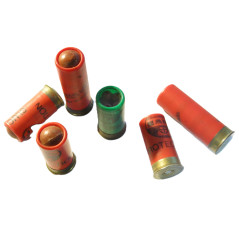 Lot de 6 cartouche SAPL balle caoutchouc et chevrotine ref 199