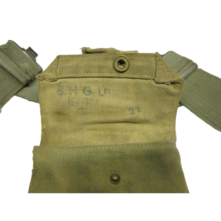 Ensemble etui ceinturon porte munition revolver Webley 455  ref 480