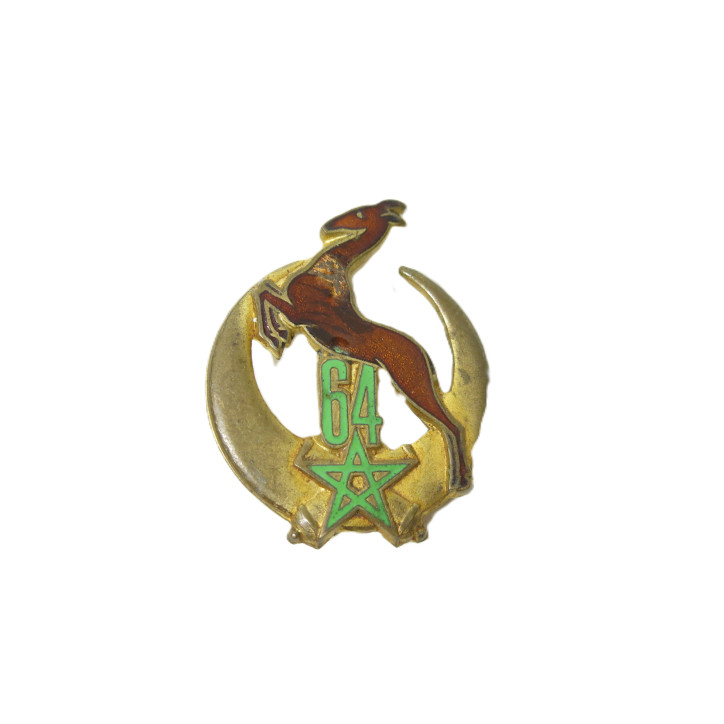 Insigne 64° regiment chasseur Afrique Drago Berranger ref 22