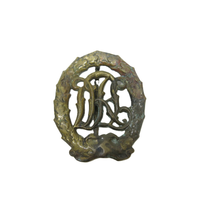 Insigne sportif Allemand DRL Bronze original  ww1